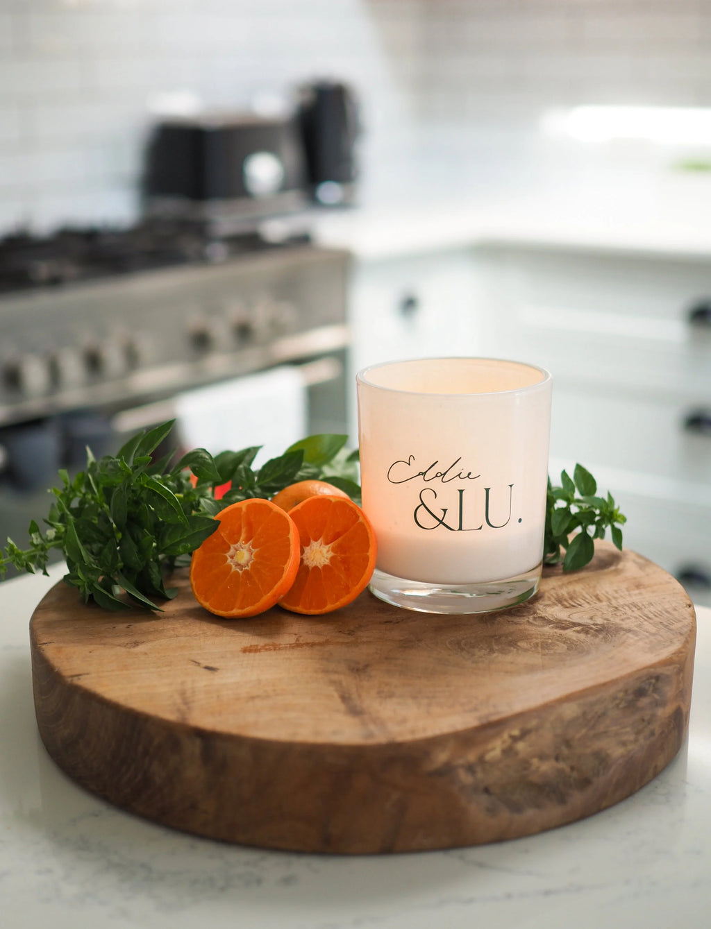 Mandarin & Basil Coconut Wax Candle