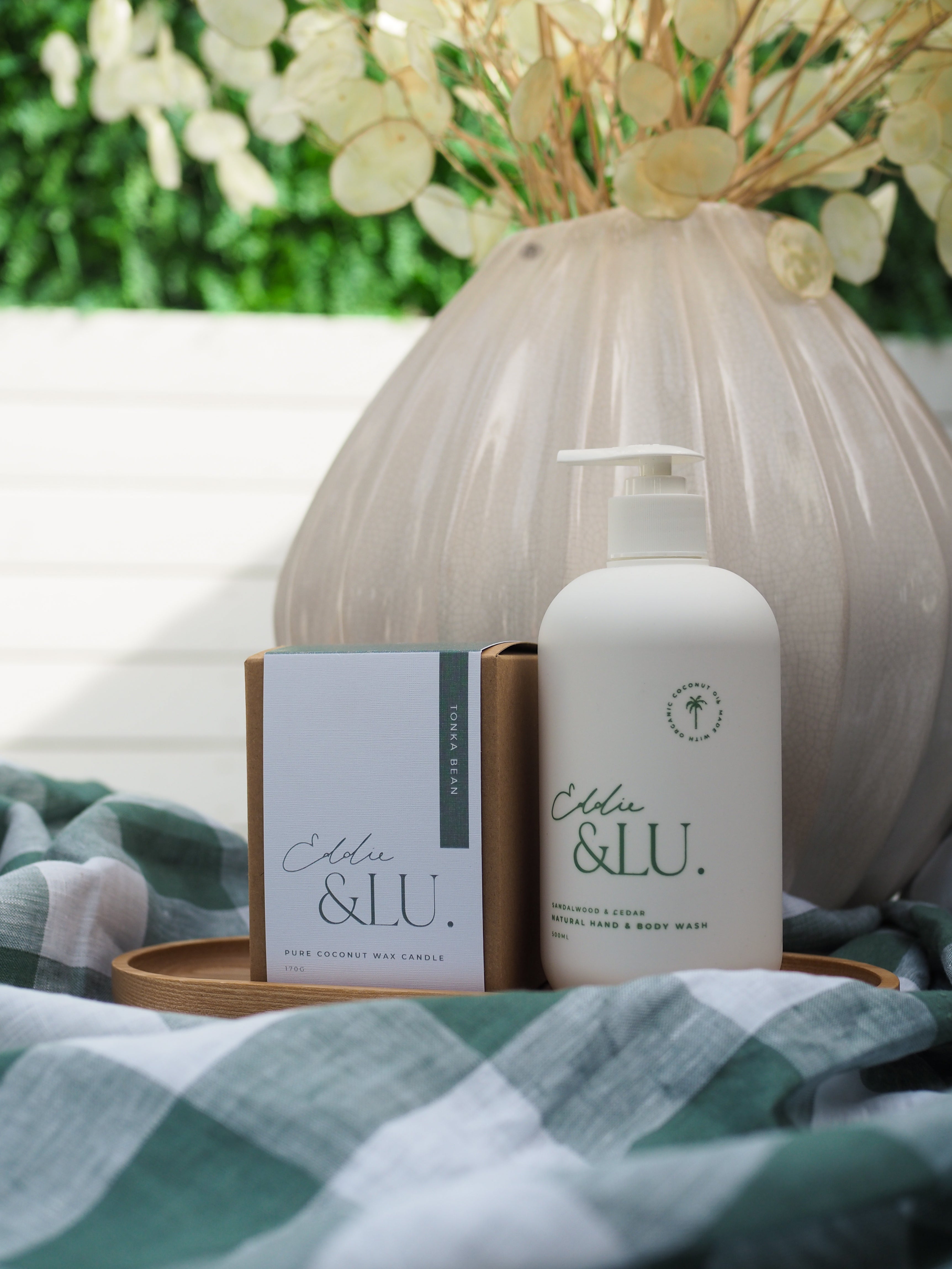 Candle / Natural Hand & Body Wash Gift Bundle